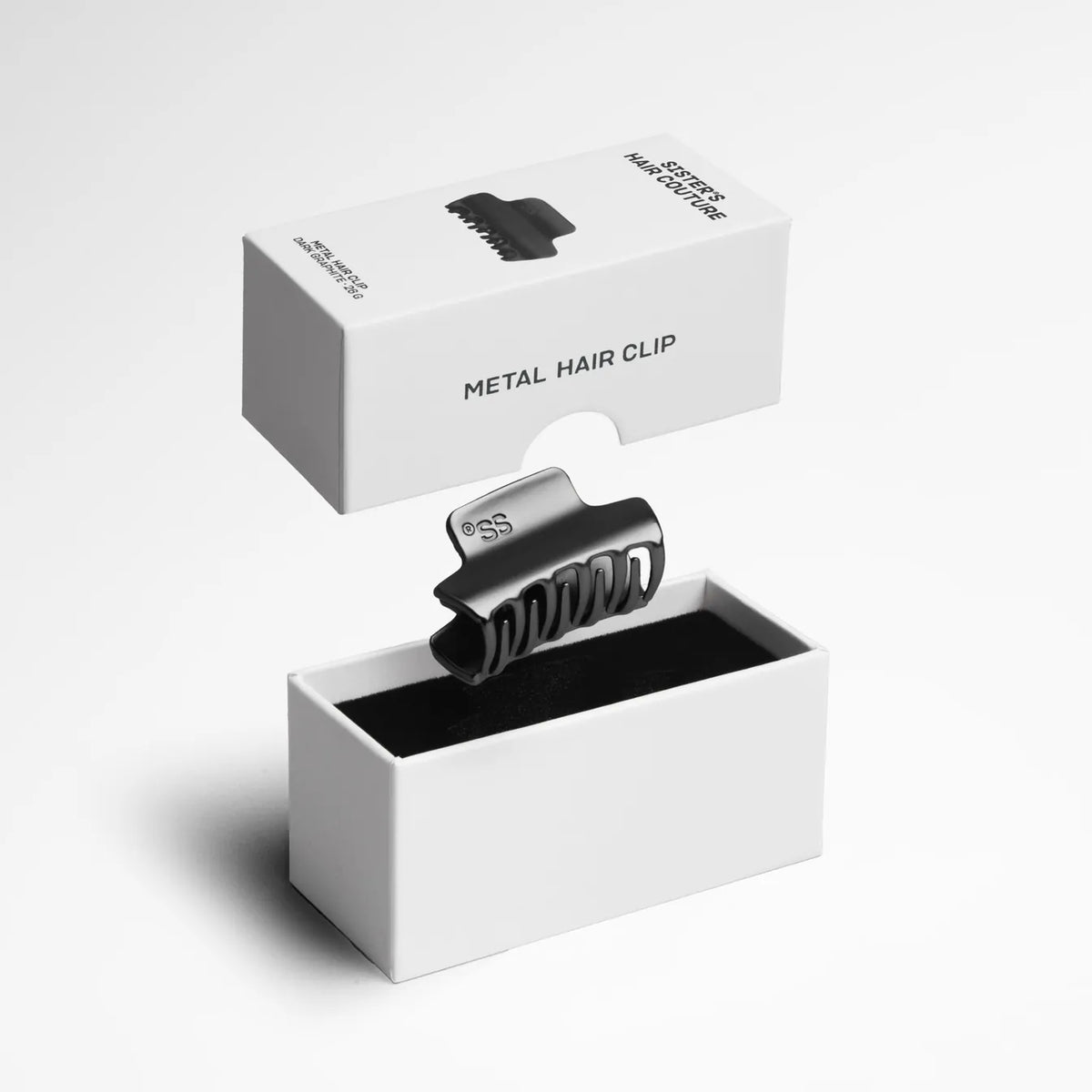Metal Hair Clip | Matte dark graphite Maxi