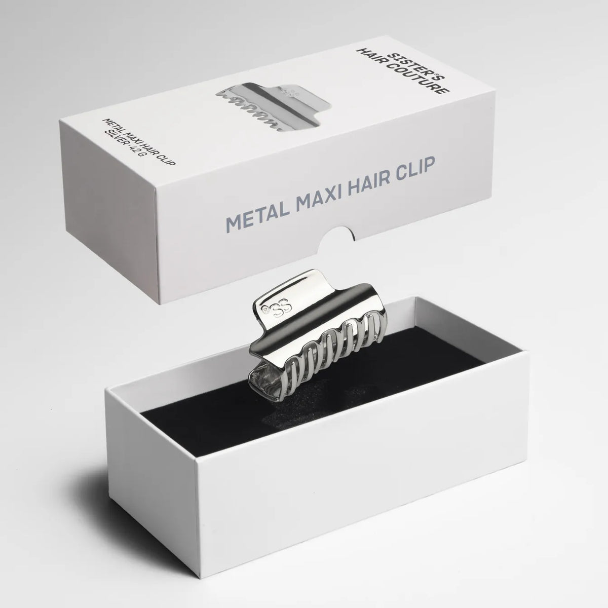 Metal Hair Clip | Silver Maxi