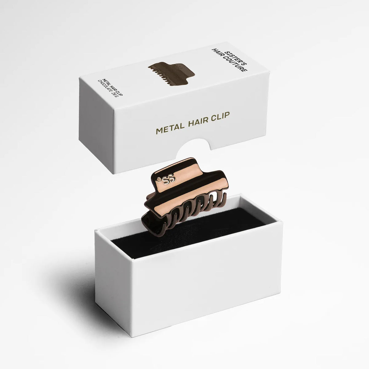 Metal Hair Clip | Chocolate