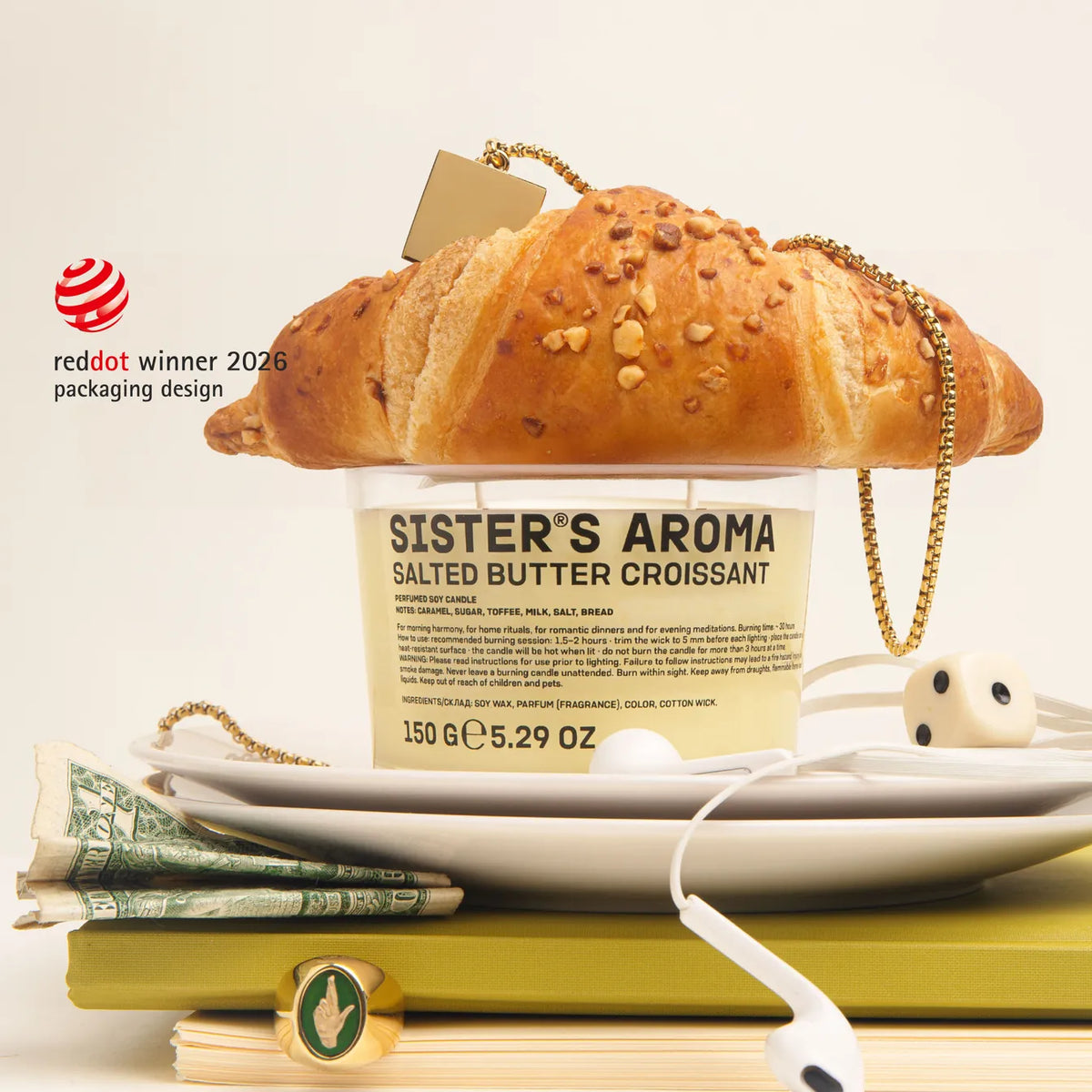 Scented Candle SALTED BUTTER CROISSANT