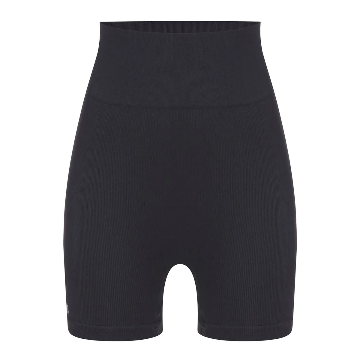 Seamless ribbed shorts Dark graphite