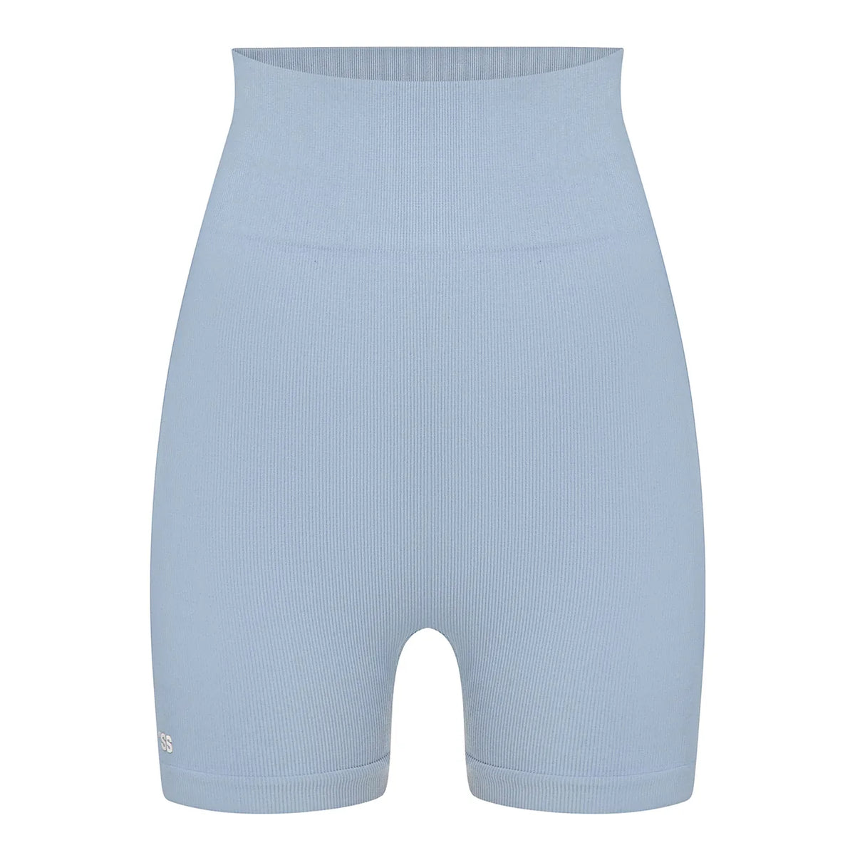 Seamless ribbed shorts Dirty blue