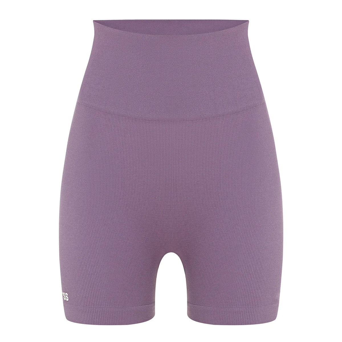 Seamless ribbed shorts Plum