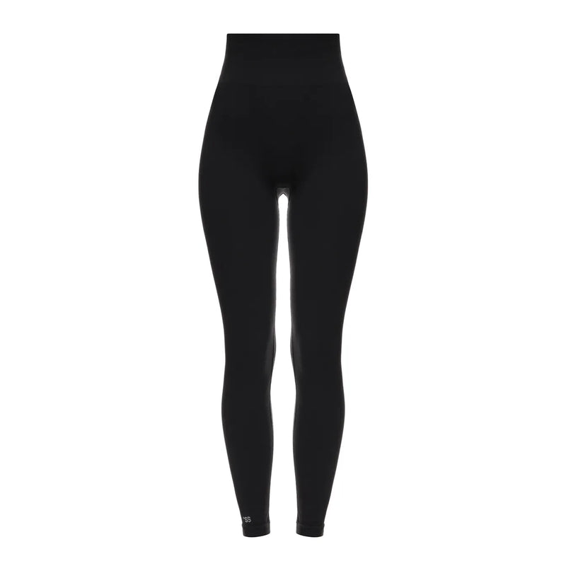 Seamless ribbed leggings Dark Graphite