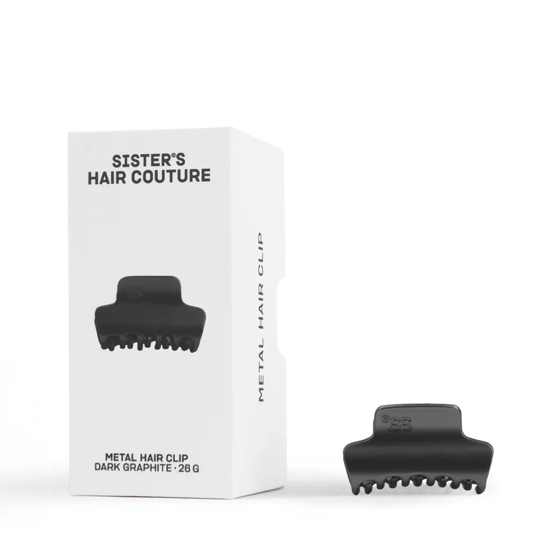 Metal Hair Clip |  Matte dark graphite