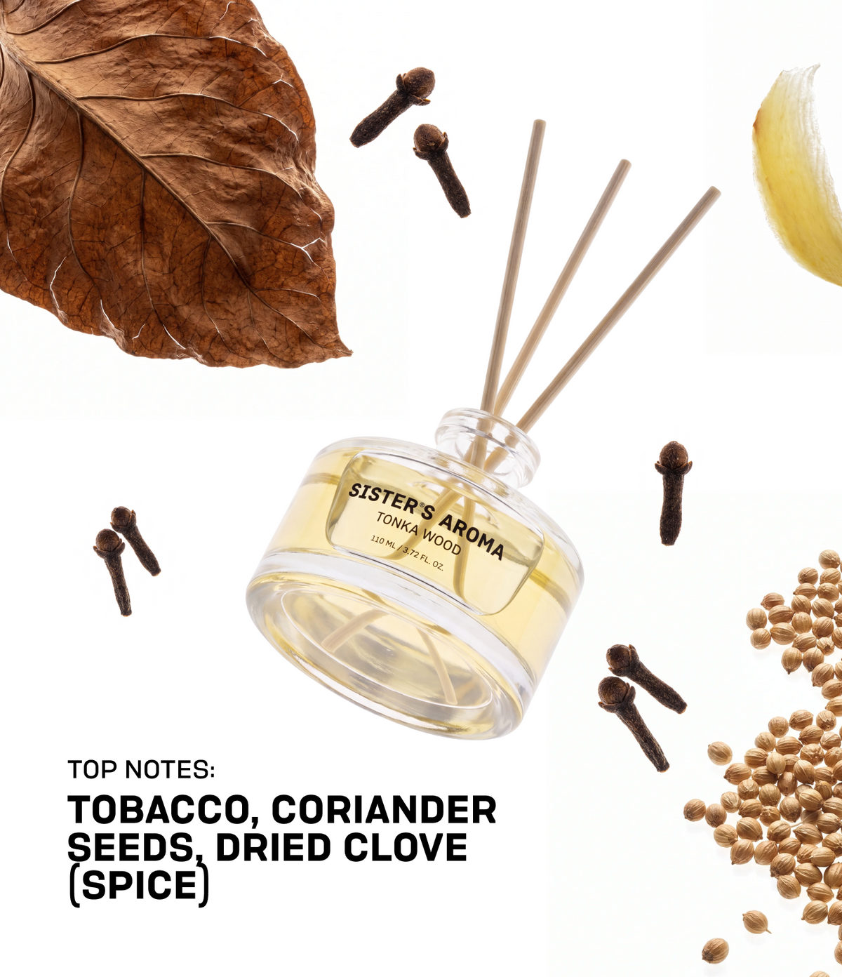 Home Fragrance TONKA WOOD (Tobacco Vanille)