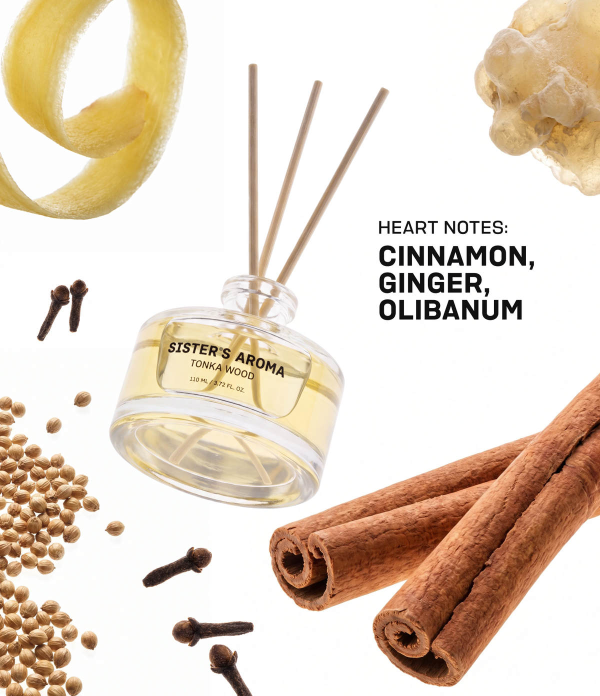 Home Fragrance TONKA WOOD (Tobacco Vanille)