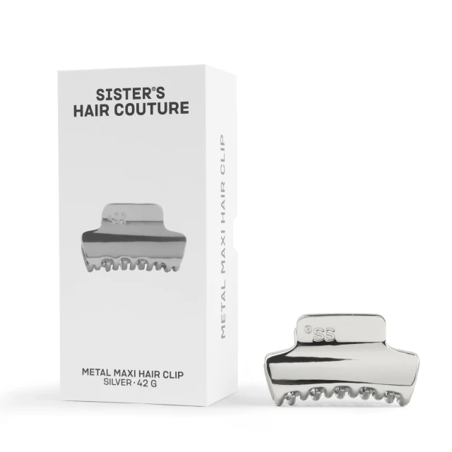 Metal Hair Clip | Silver Maxi