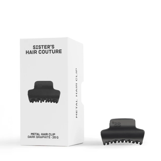 Metal Hair Clip |  Matte dark graphite