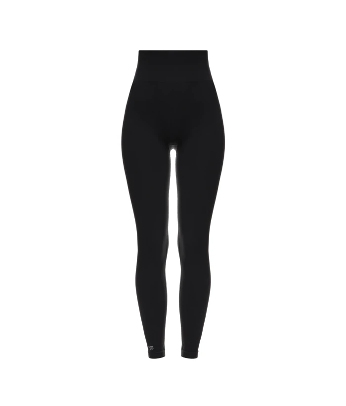 Seamless ribbed leggings Dark Graphite