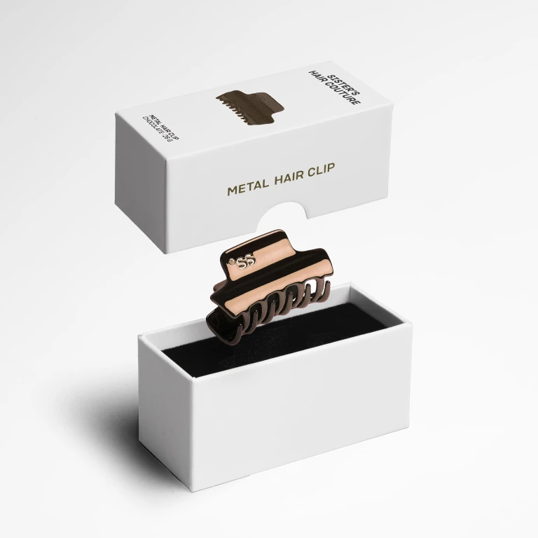 Metal Hair Clip | Chocolate