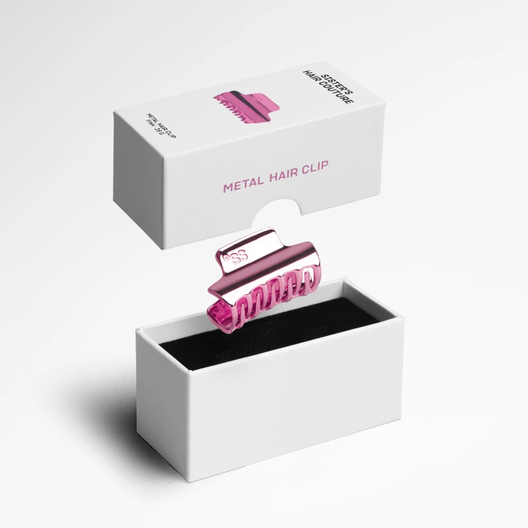 Metal Hair Clip | Pink