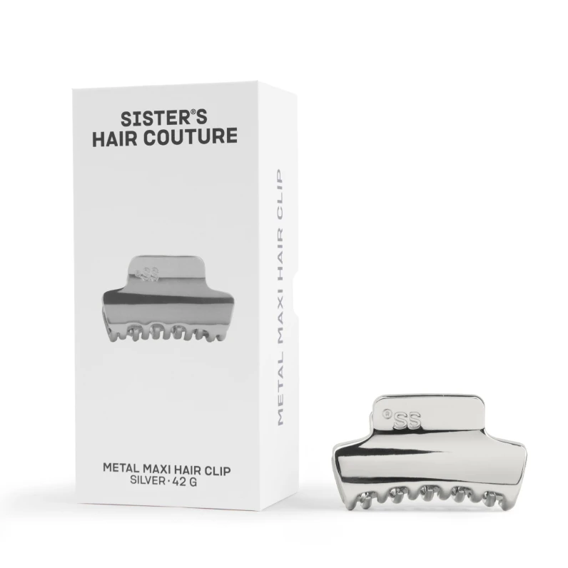 Metal Hair Clip | Silver Maxi
