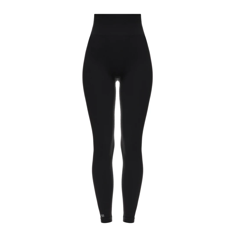 Seamless ribbed leggings Dark Graphite