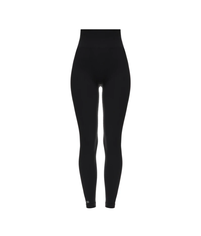 Seamless ribbed leggings Dark Graphite