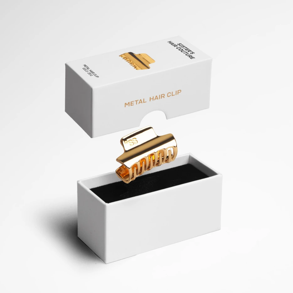 Metalowa spinka do włosów | Gold