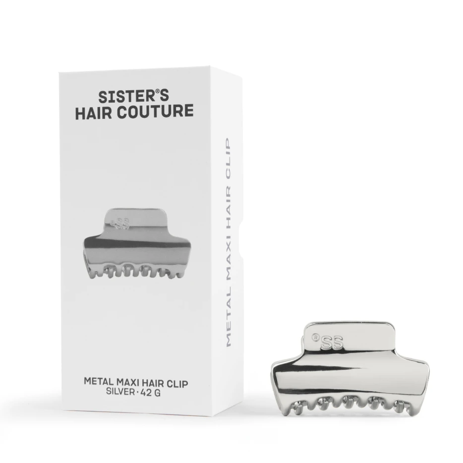 Metal Hair Clip | Silver Maxi