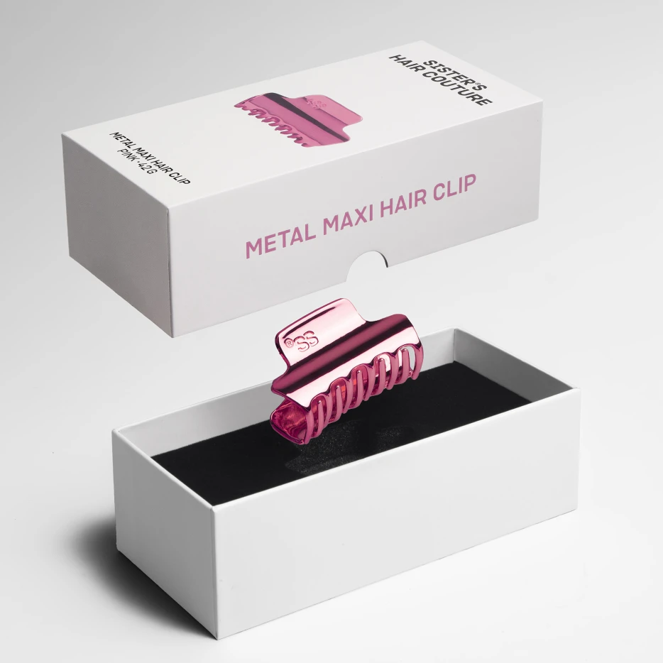 Metalowa spinka do włosów | Pink