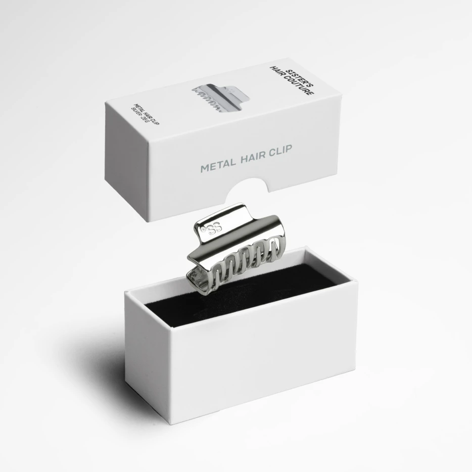 Металева заколка для волосся Silver